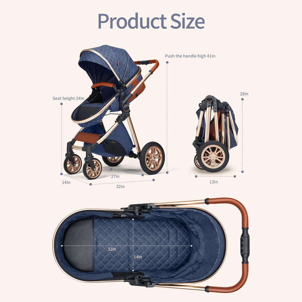 Stroller Pushchair Landscape Reversible Reclining