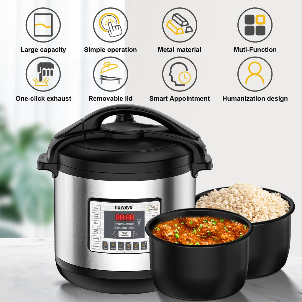 NuWave Nutri Pot Stainless Sure Lock Technology