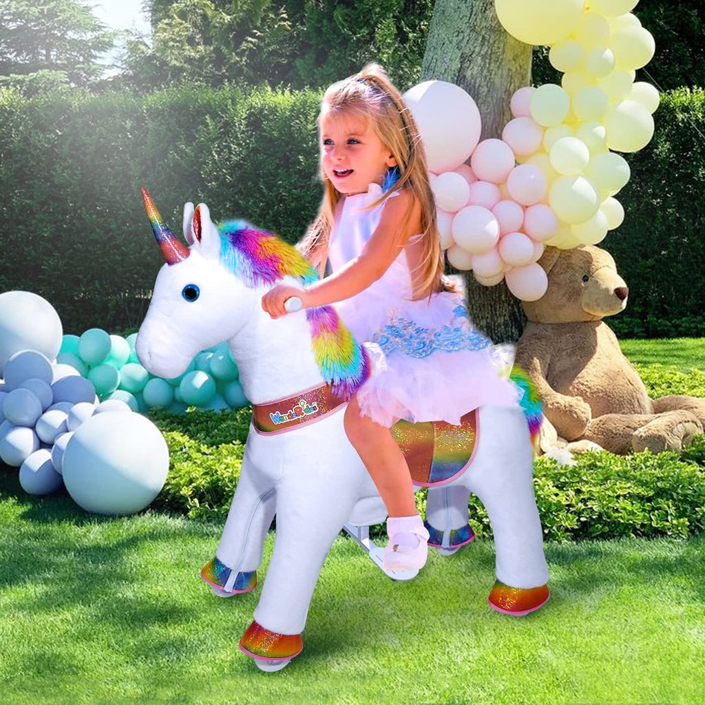 WondeRides Rainbow Unicorn Mechanical Walking