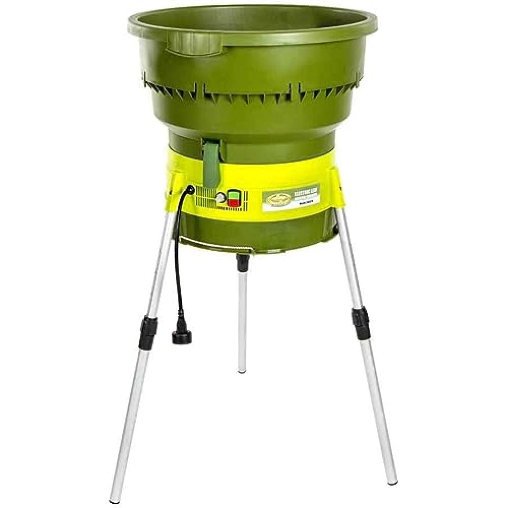 Sun Joe SDJ616 Electric Leaf Mulcher/Shredder 13-Amp 16:1 Reduction Ratio, 8,000-RPM, Mulch up to 55-Gallons per Minute, Adjustable Control Dial, Green
