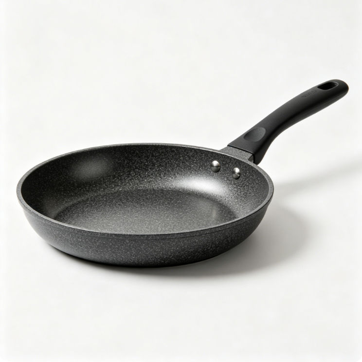 TRUEMAN ROCKEY-Nonstick Frying Pan Skillet,Non Stick Granite Fry Pan Egg Pan Omelet Pans, Stone Cookware Chef's Pan, PFOA Free,Induction Compatible(Classic Granite, 8-Inch)