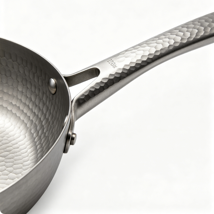 TRUEMAN ROCKEY-Titanium Pan, 12 Inch Pure Titanium Hammered Pro frying pan with Lid, Non-Toxic Skillet for Cooking, PFAS/PFOA/PTFE Free Cookware, Dishwasher&Oven Safe, Kitchen Induction Compatible