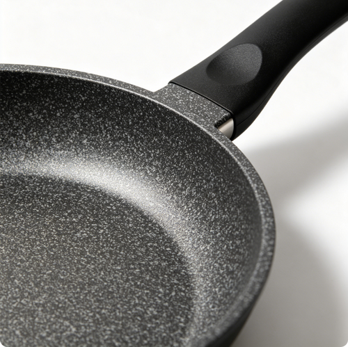 TRUEMAN ROCKEY-Nonstick Frying Pan Skillet,Non Stick Granite Fry Pan Egg Pan Omelet Pans, Stone Cookware Chef's Pan, PFOA Free,Induction Compatible(Classic Granite, 8-Inch)